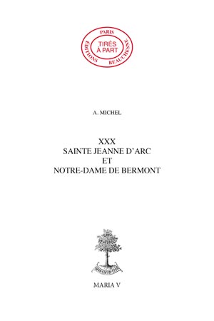 30. - SAINTE JEANNE D'ARC ET NOTRE-DAME DE BERMONT